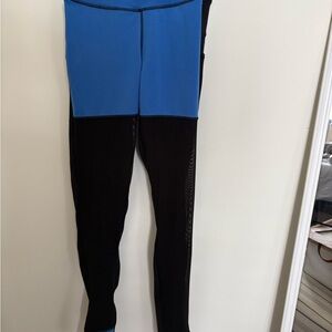 POP Fit Blue and Black Leggings